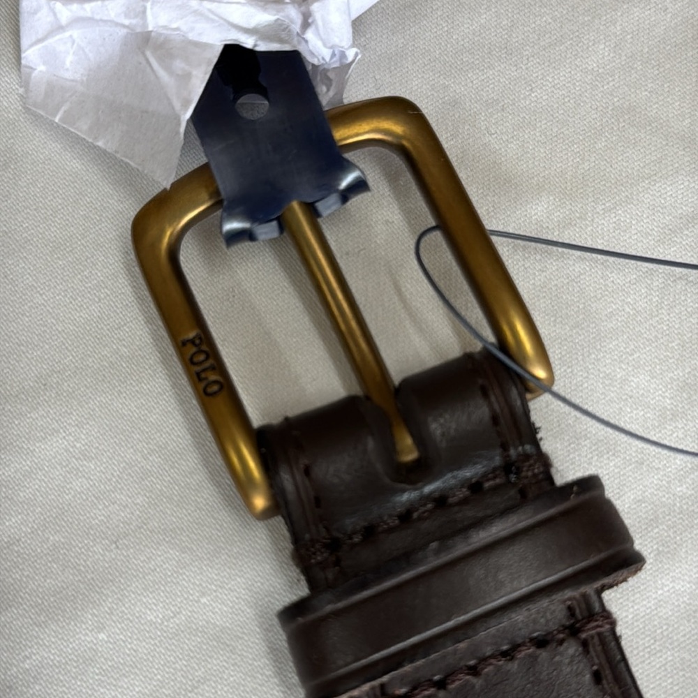 Polo Ralph Lauren leather men's trim Polo Bear beltThe world's best-dressed bear - Picture 6 of 11